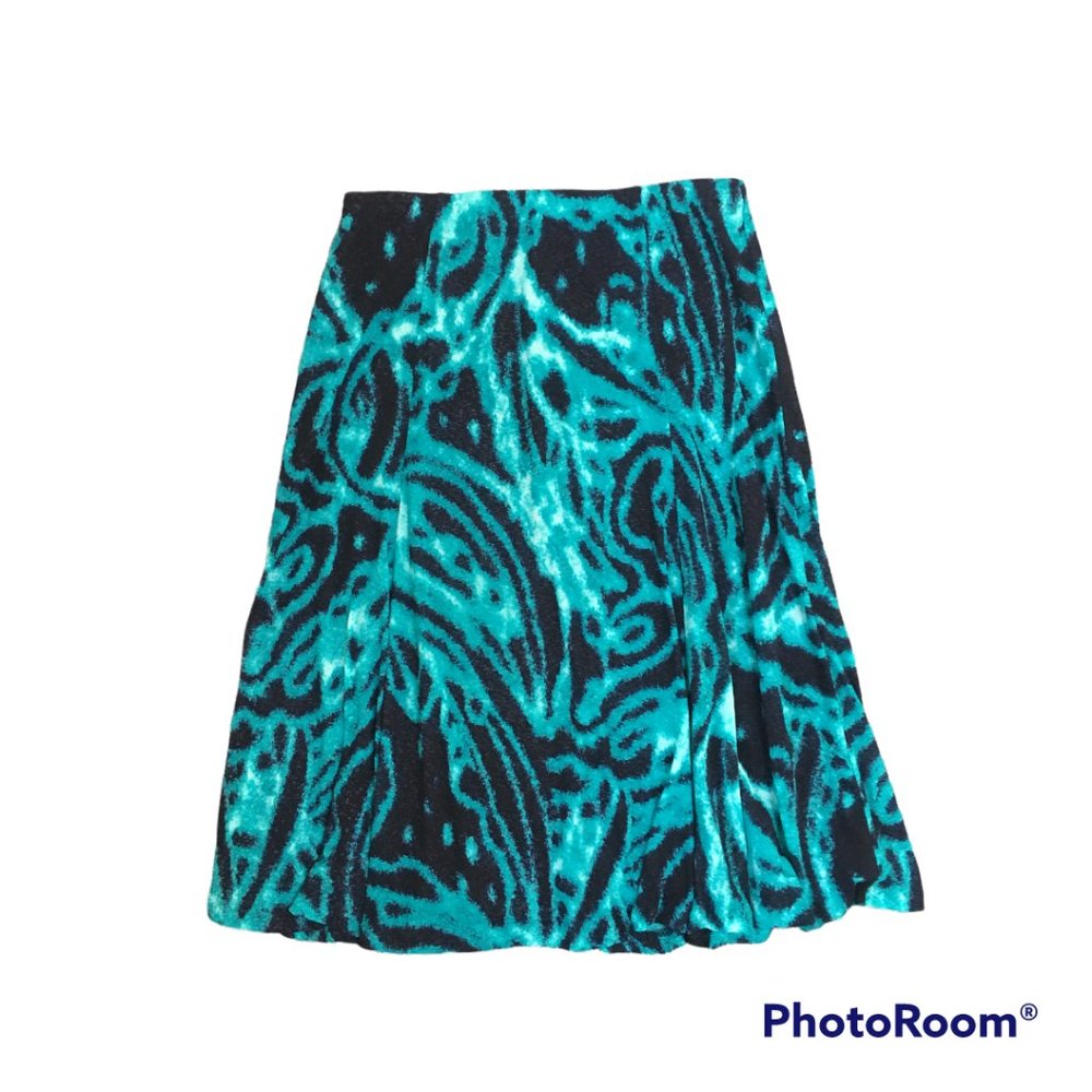 Jones New York abstract pattern polyester skirt